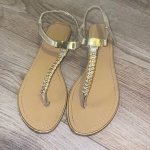 Madden girl gold sandals